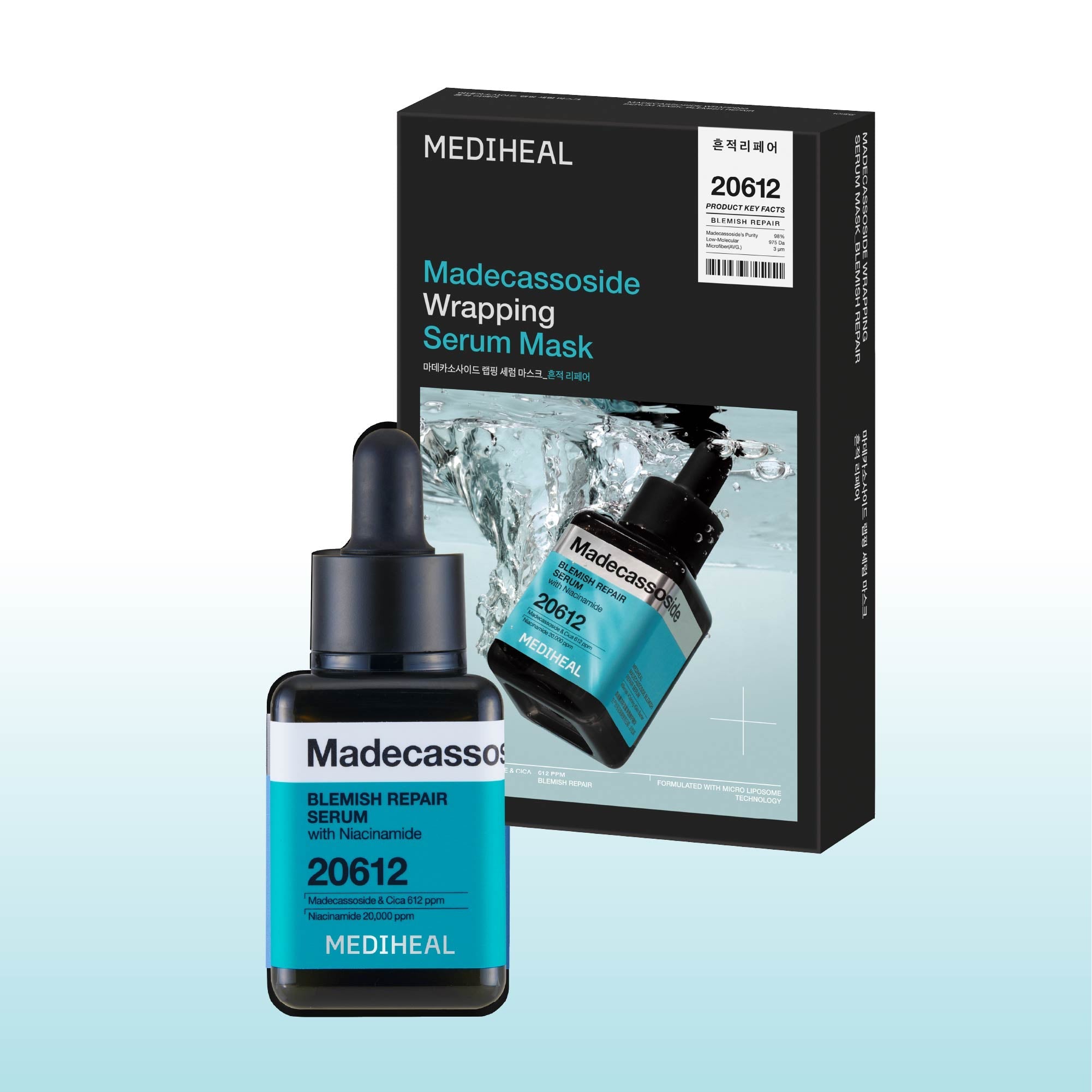 Mediheal Madecassoside Blemish Repair Duo (Serum + Wrapping Serum Mask)