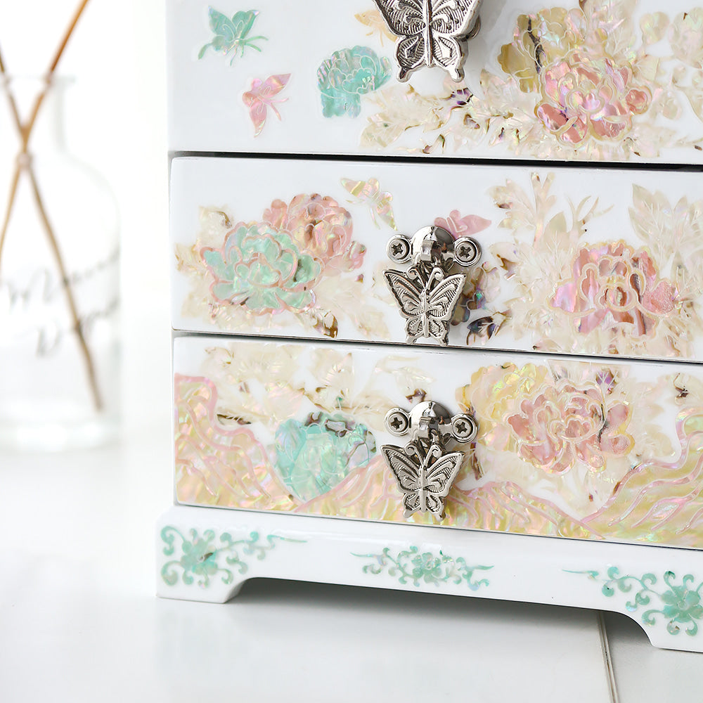 Najeon Mother-of-Pearl Jewelry Box - Peony 11cm - view 5