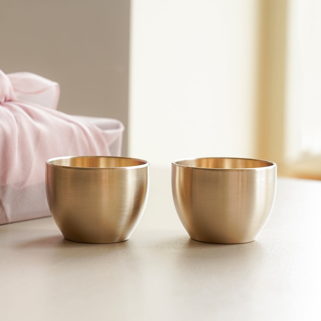 Notdam Bangjja Brass Starlight Soju Cup Set of 2 - view 3