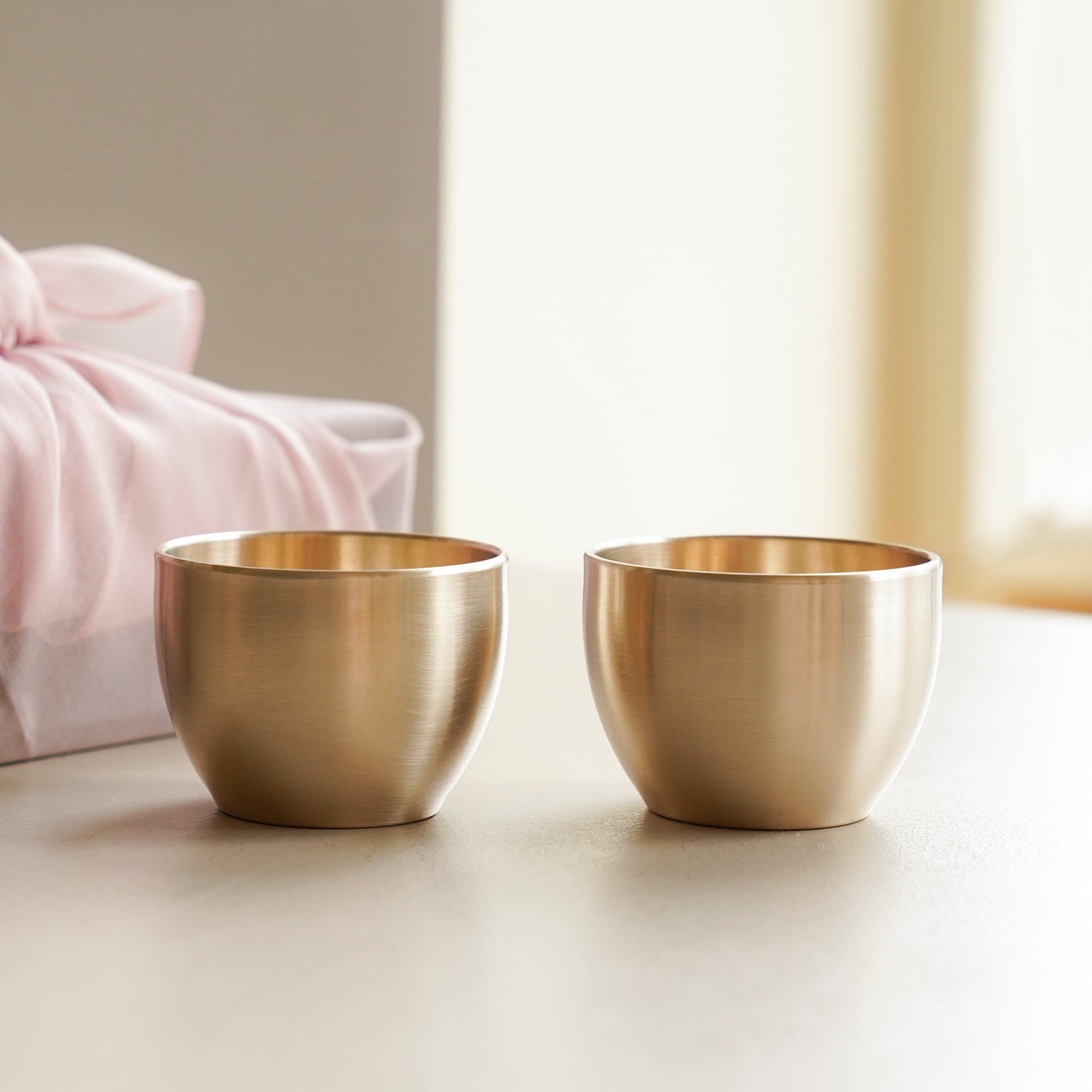 Notdam Bangjja Brass Starlight Soju Cup Set of 2 - view 3