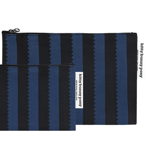 Kitty Bunny Pony Blue Notch Pouch