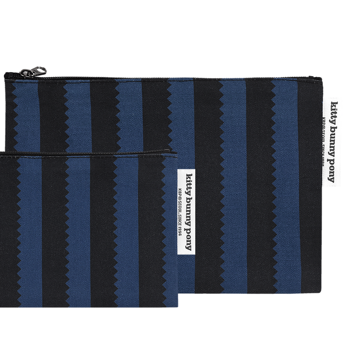 Kitty Bunny Pony Blue Notch Pouch