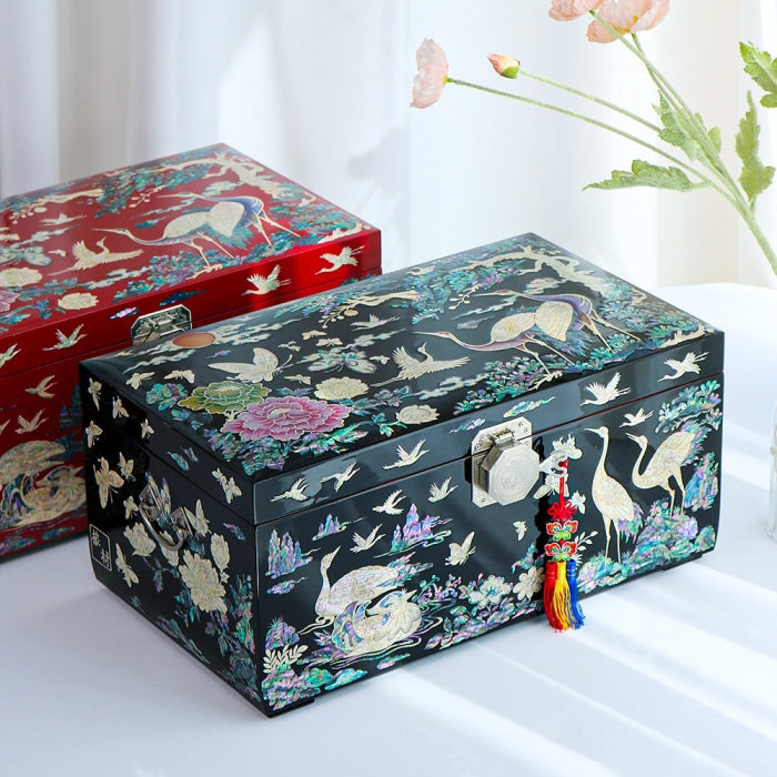 Najeon Mother-of-Pearl Jewelry Box - Peony (by Kim Young - man) - view 2