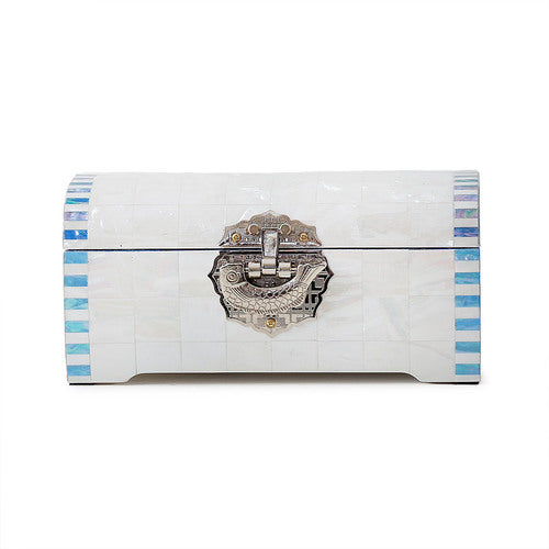 Najeon Mother-of-Pearl Jewelry Box - White, 2 - Tier - view 4