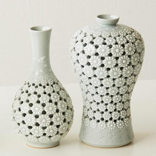 Korean Object - Chrysanthemum, White (V) - view 6