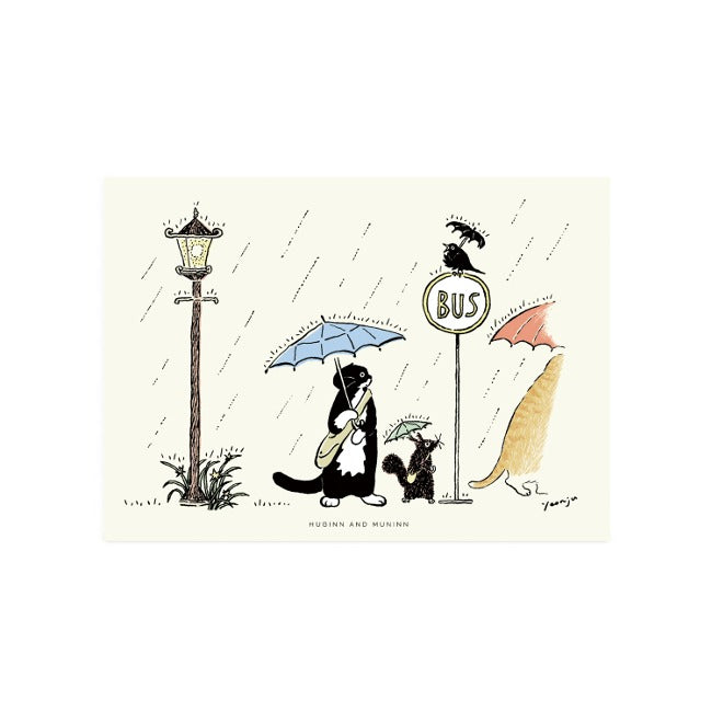Inside Object Living — 드로잉카드-bus stop