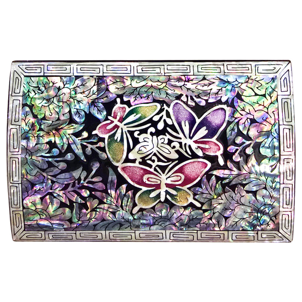 Najeon Mother-of-Pearl Keepsake Box - Crane & Pine - view 7
