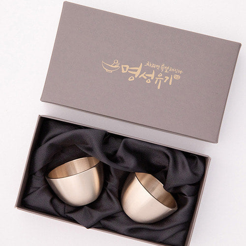 Bangjja Brass Soju Cup - Cheongdam (Set of 2) - view 3