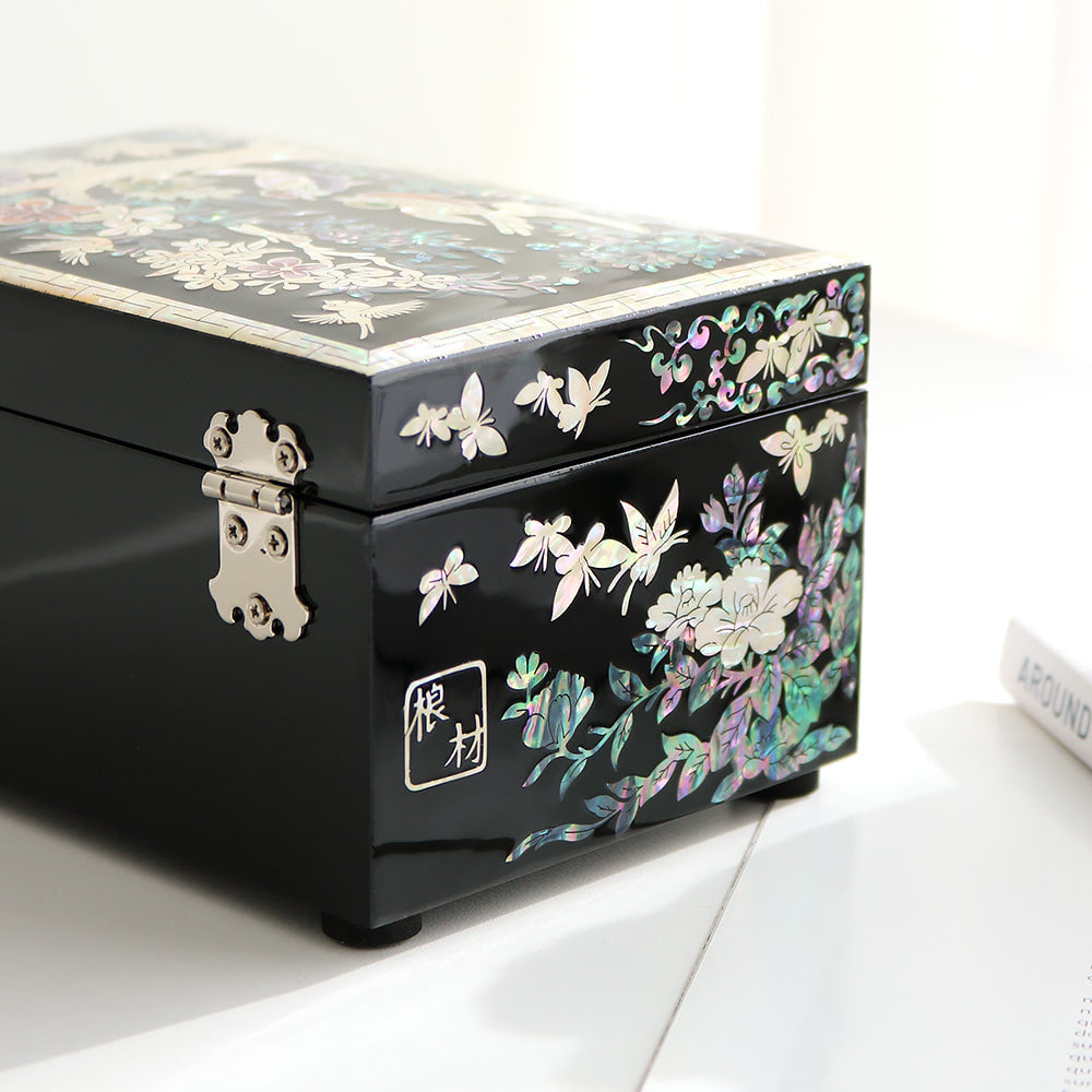Najeon Mother-of-Pearl Jewelry Box - Plum Blossom 16cm