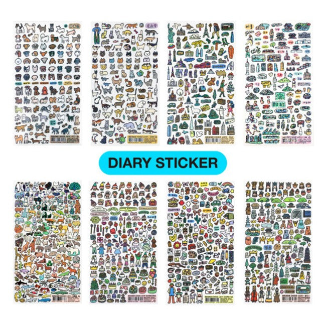 Inside Object Stationery — 다이어리 스티커 모음