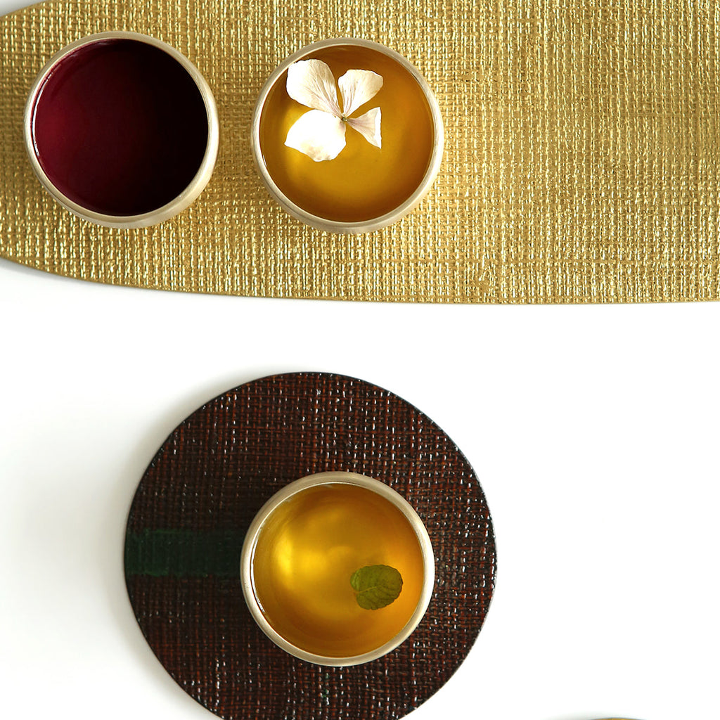 Notdam Bangjja Brass Dew Drop Soju Cup Set of 2 - view 3