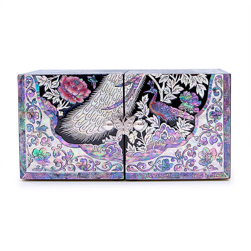 Najeon Mother-of-Pearl Jewelry Box - Black, Medium (by Oh Myung - ho) - view 6