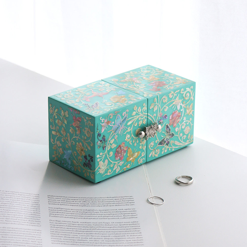 Najeon Mother-of-Pearl Jewelry Box - Peony 5cm - view 7