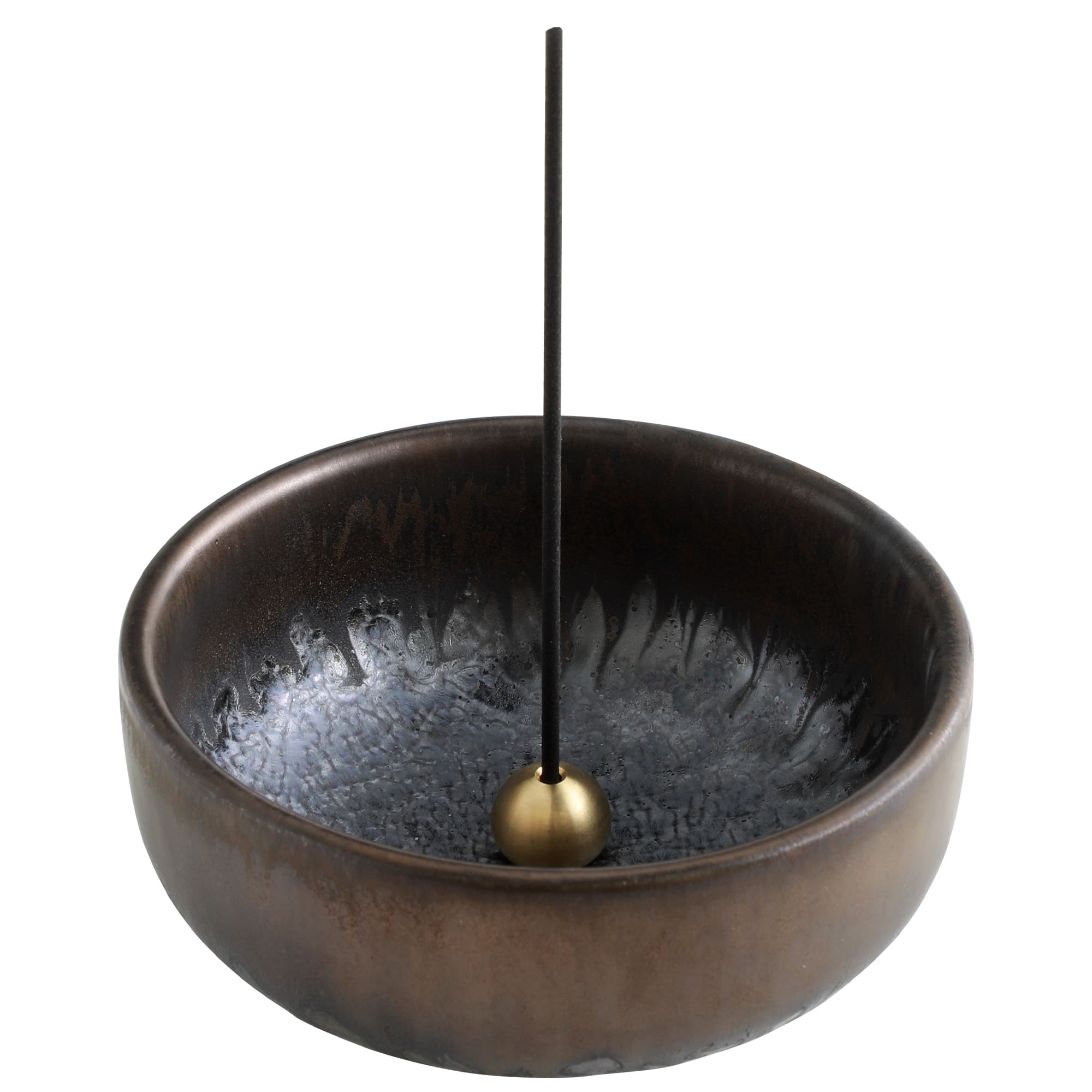 Asayu Japan Zen Black and Gold Incense Holder