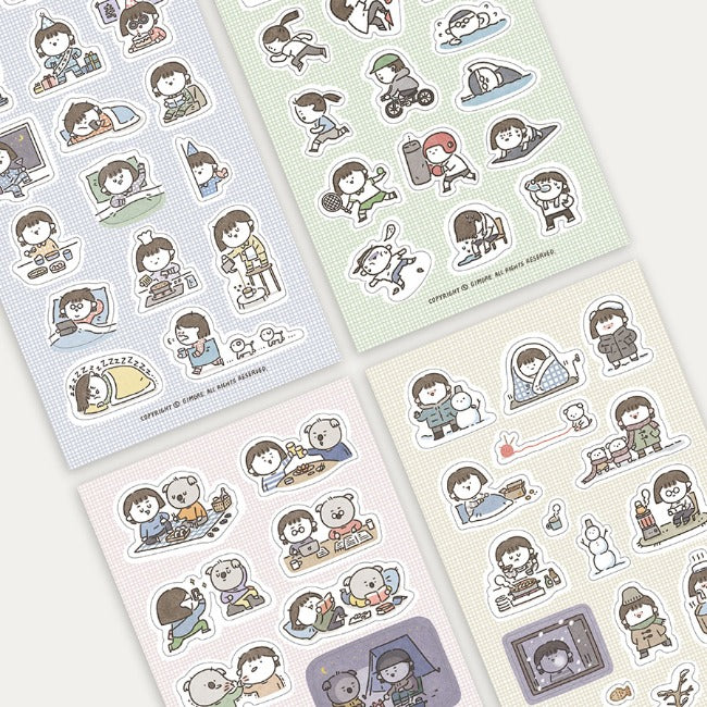 Inside Object Korean Sticker Pack - Handmade Seoul Design No.7