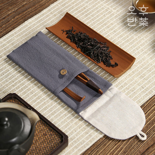 KOHGANE Korean Tea Ceremony Tea Scoop Tea Holder Portable - Tea Ritual Object - view 2
