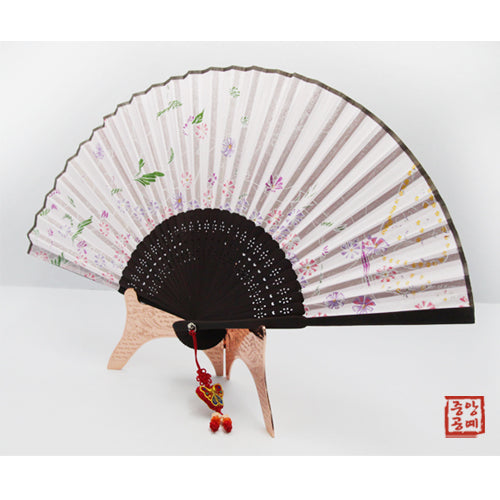 Korean Silk Folding Fan - Butterfly (II) - view 4