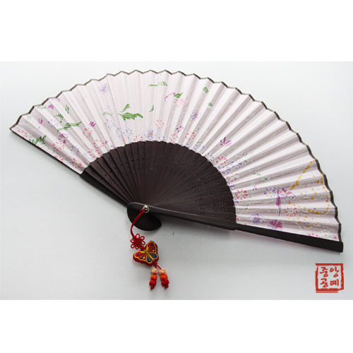 Korean Silk Folding Fan - Butterfly (II) - view 5