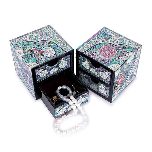 Najeon Mother-of-Pearl Jewelry Box - Peony, Large - view 7