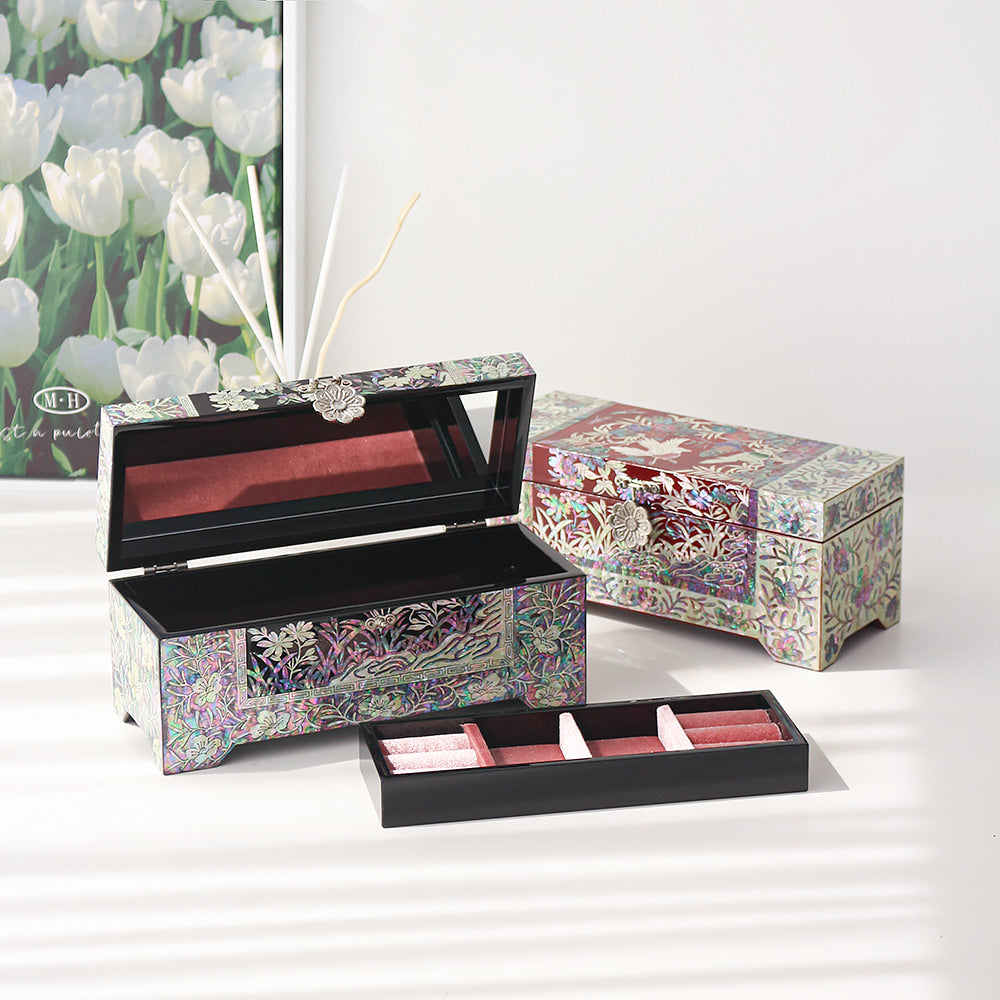 Najeon Mother-of-Pearl Jewelry Box - Plum Blossom 24cm - view 3