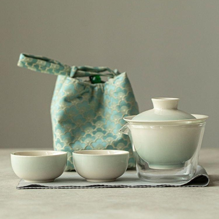 KOHGANE Korean Tea Ceremony Tea Set Ceramic Portable - Tea Ritual Object - view 5