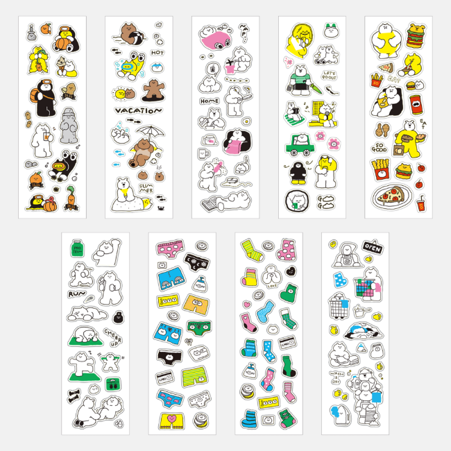 Inside Object Sticker — 쏘쏘런드리 미니스티커 9종