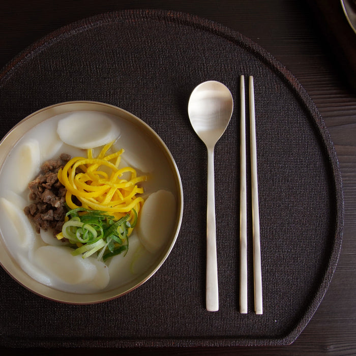 Bangjja Brass Junior Spoon & Chopstick Set