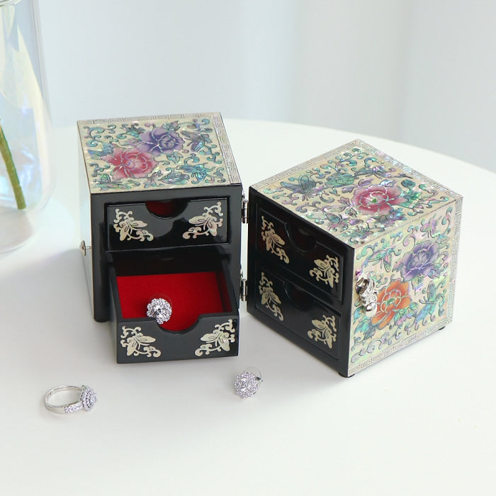 Najeon Mother-of-Pearl Jewelry Box - Crane & Pine (VI) - view 5