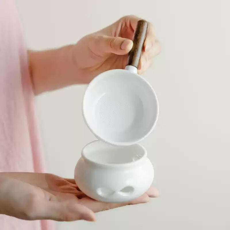 KOHGANE Korean Strainer Ceramic - Tea Ritual Object - view 5