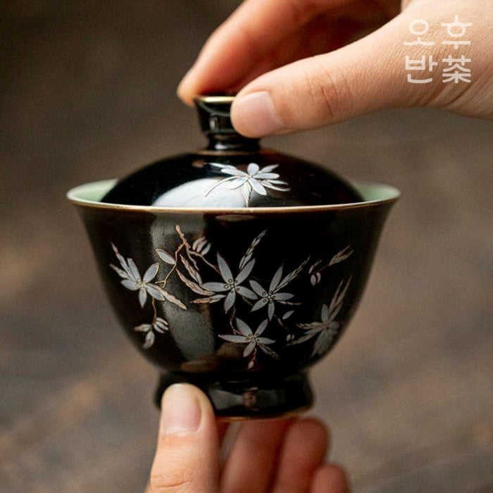 KOHGANE Korean Tea Ceremony Tea Set Ceramic Portable - Tea Ritual Object