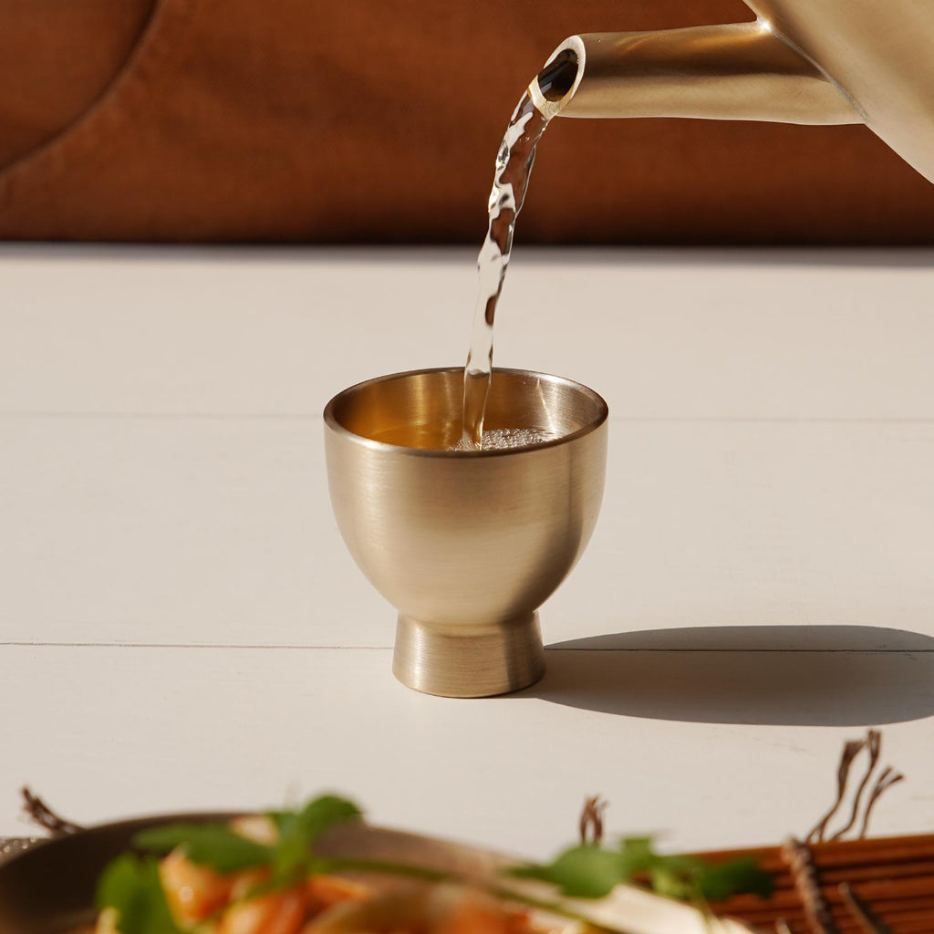 Notdam Bangjja Brass Resonance Soju Cup Set of 2 - view 3