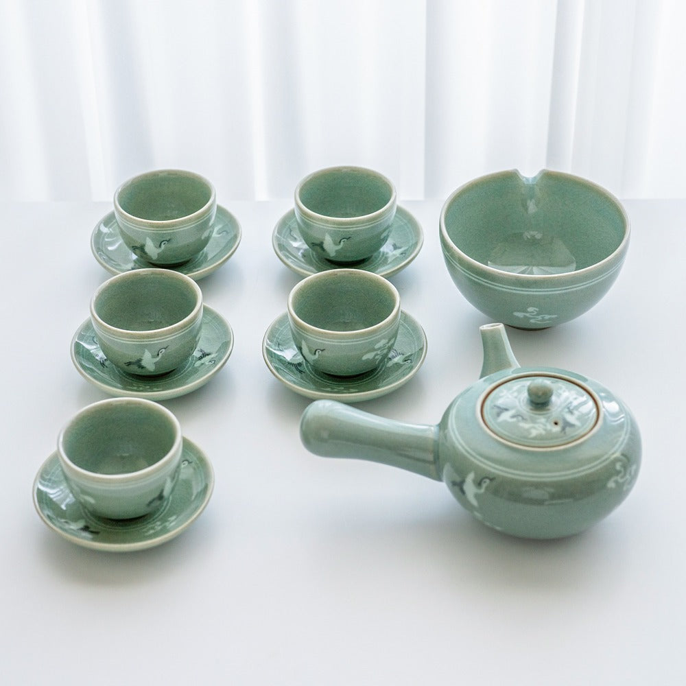 Korean Object - Crane & Cloud, Blue, Gift Set (IV) - view 2