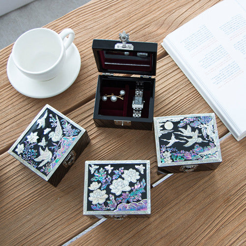 Najeon Mother-of-Pearl Jewelry Box - Crane & Pine (by Oh Myung - ho) (II) - view 4