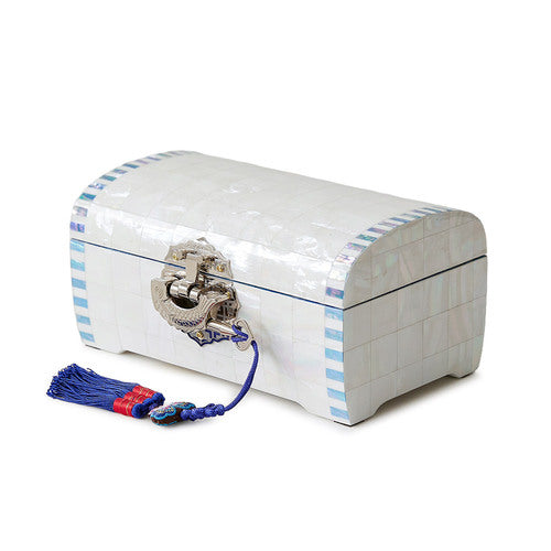 Najeon Mother-of-Pearl Jewelry Box - White, 2 - Tier - view 6