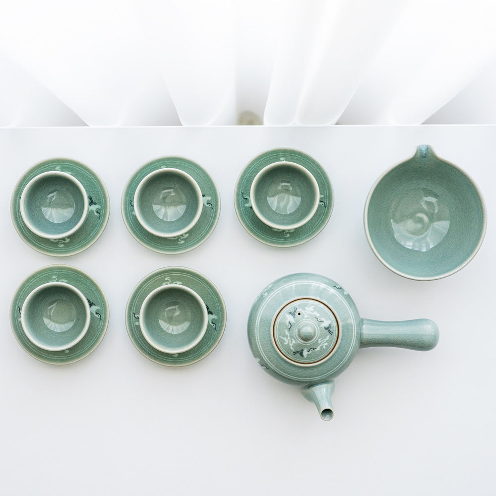 Korean Object - Crane & Cloud, Blue, Gift Set (IV) - view 6