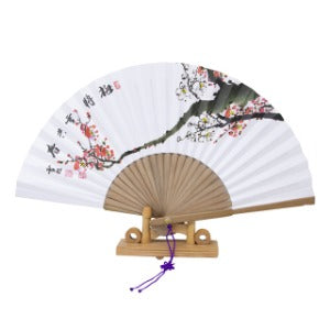 Korean Folding Fan - Plum Blossom (II) - view 4