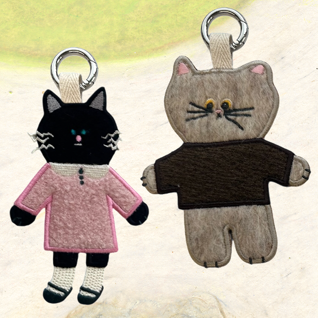 Inside Object Keyring — 고양이 키링 2종