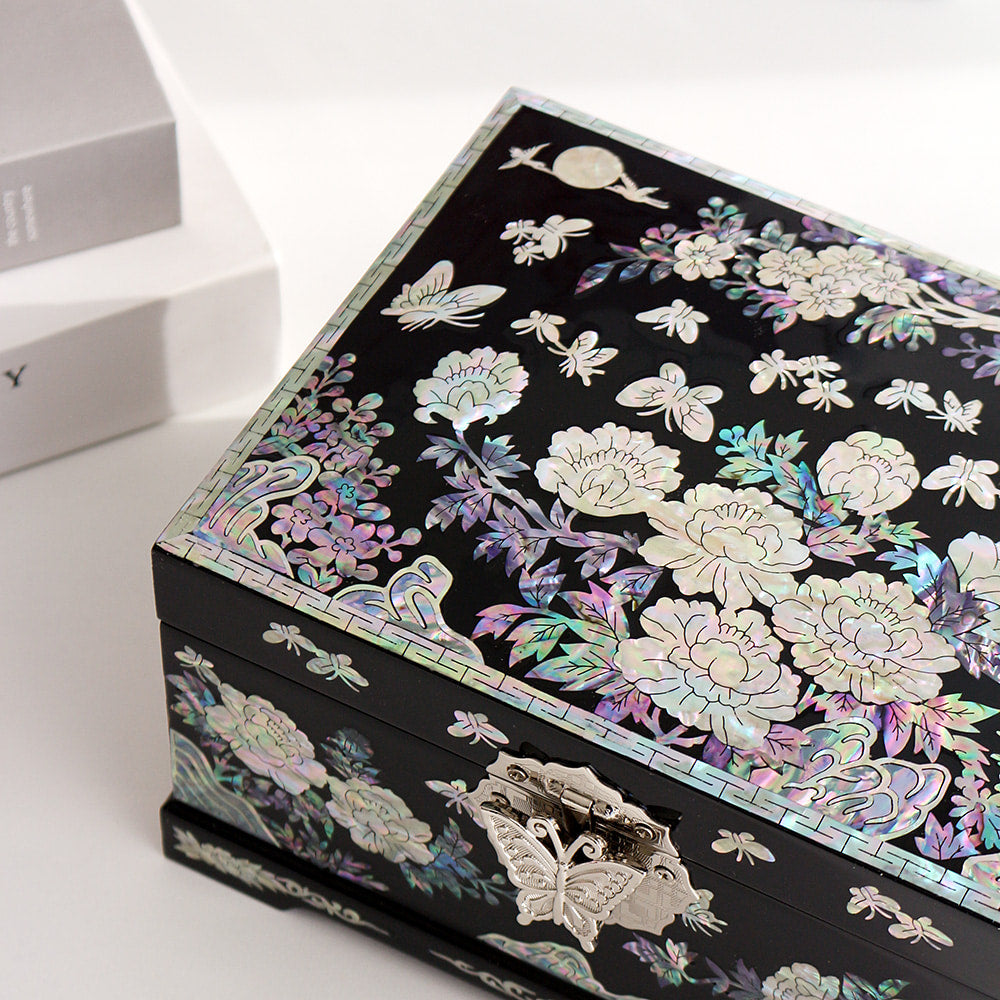 Najeon Mother-of-Pearl Jewelry Box - Peony (VIII) - view 3