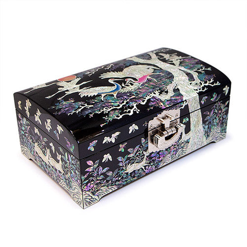 Najeon Mother-of-Pearl Jewelry Box - Pine, 2 - Tier - view 4