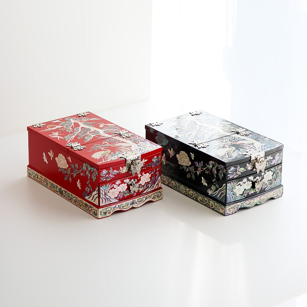 Najeon Mother-of-Pearl Jewelry Box - Peony (IX) - view 4