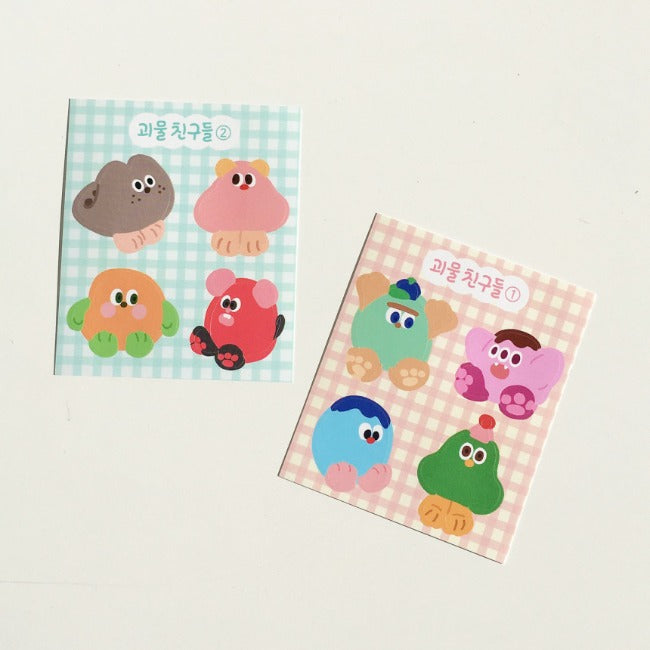 Inside Object Korean Character Keyring - Handmade Seoul Design No.21