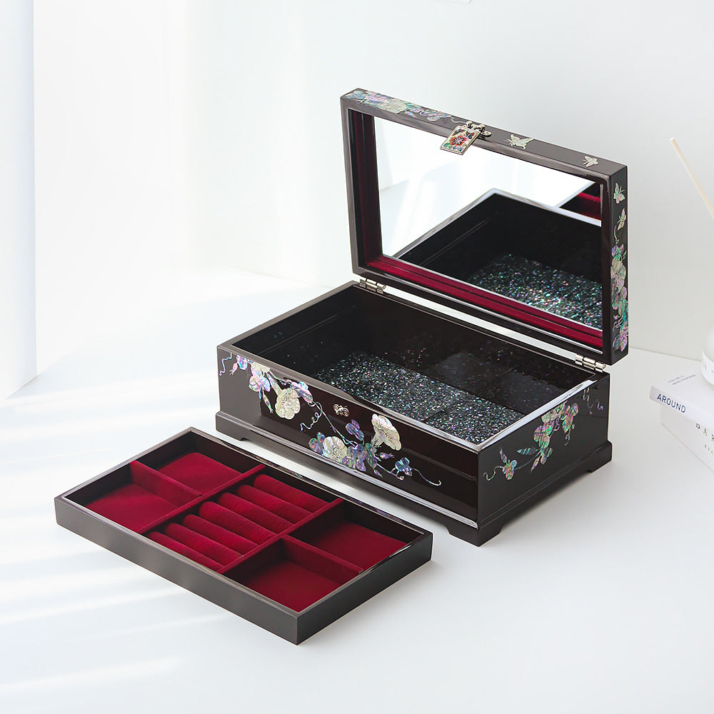 Najeon Mother-of-Pearl Jewelry Box - 2 - Tier - view 7