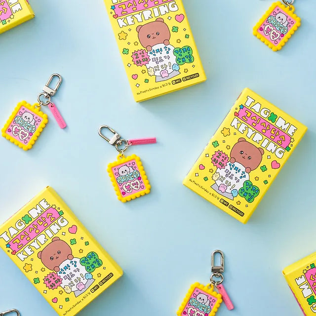 Inside Object Korean Character Keyring - Keyring Small