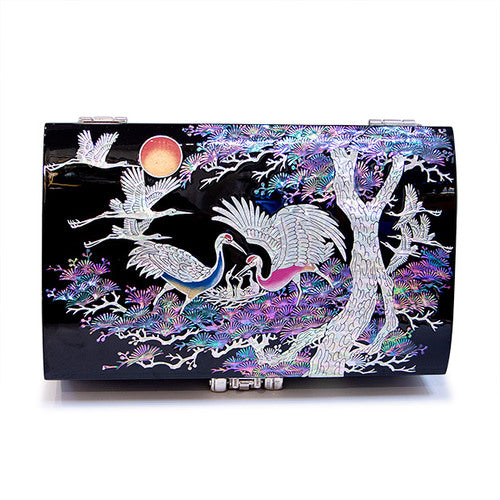 Najeon Mother-of-Pearl Jewelry Box - Pine, 2 - Tier - view 8