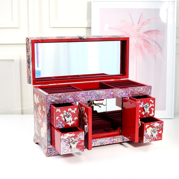 Najeon Mother-of-Pearl Jewelry Box - Peony - view 4