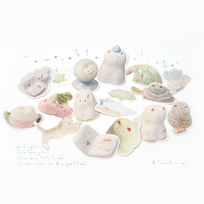 Inside Object Sticker — 리무버블 조각 스티커 세트