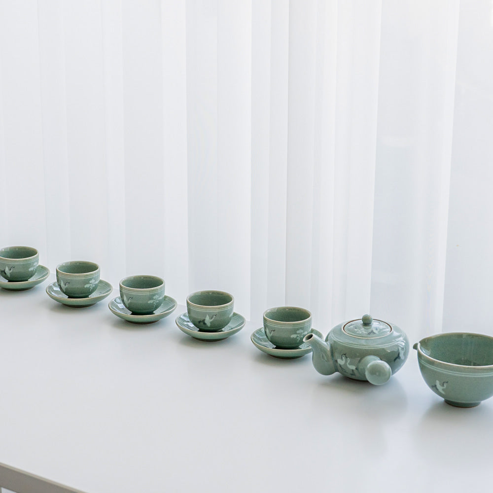 Korean Object - Crane & Cloud, Blue, Gift Set (II) - view 5