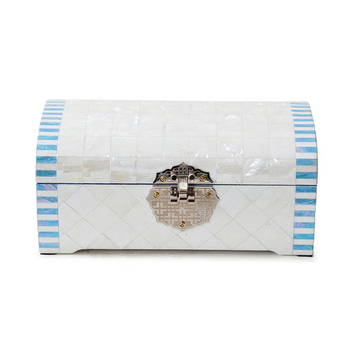Najeon Mother-of-Pearl Jewelry Box - White, 2 - Tier (II) - view 4