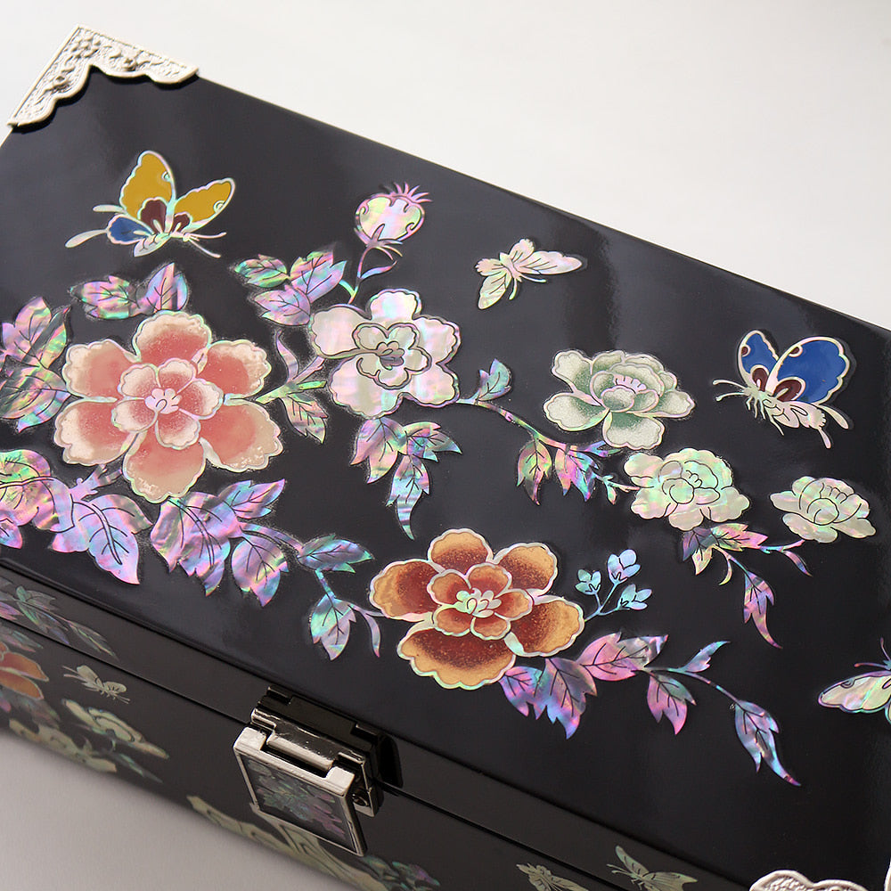 Najeon Mother-of-Pearl Jewelry Box - Peony (VI) - view 2