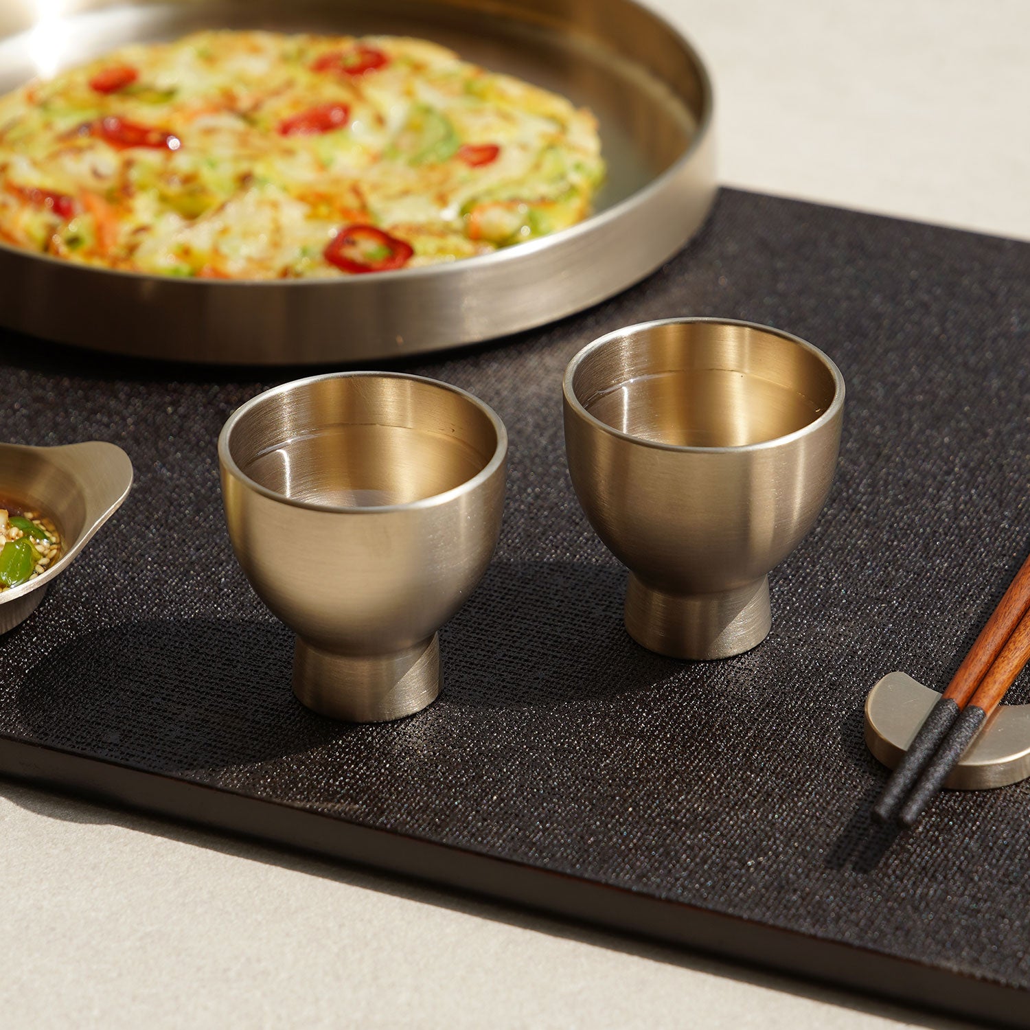 Notdam Bangjja Brass Resonance Soju Cup Set of 2